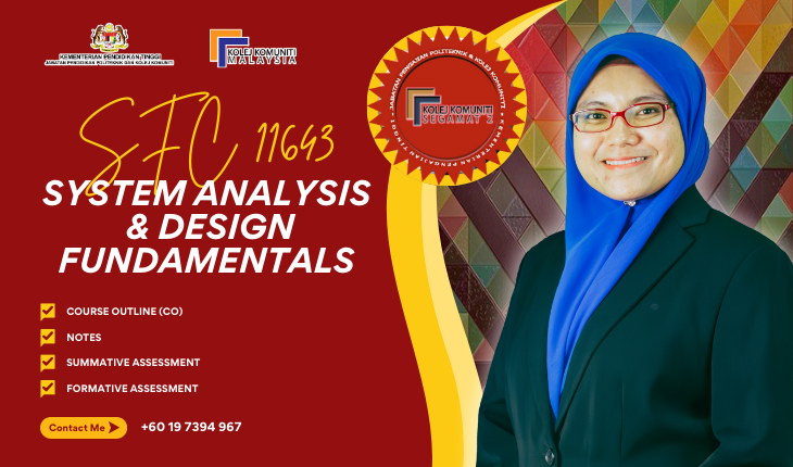 SFC11643 SYSTEM ANALYSIS AND DESIGN FUNDAMENTALS