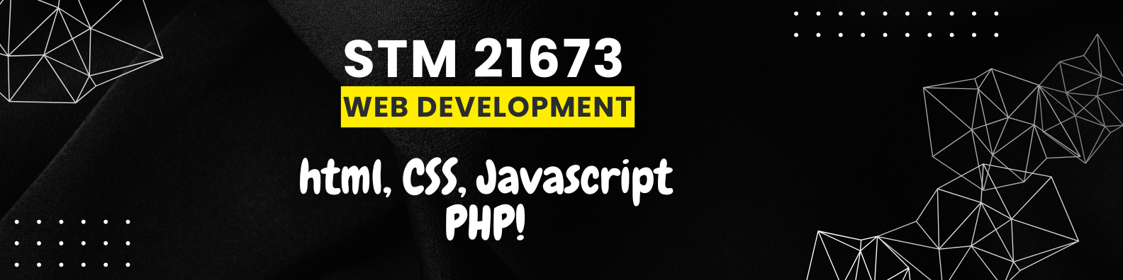 STM21673 WEB DEVELOPMENT