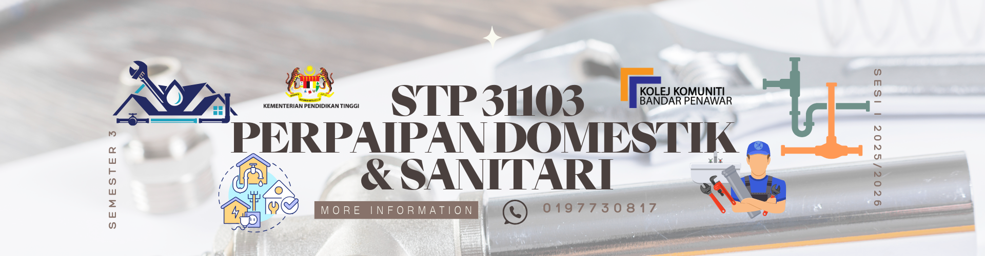 STP31103 PERPAIPAN DOMESTIK &amp; SANITARI