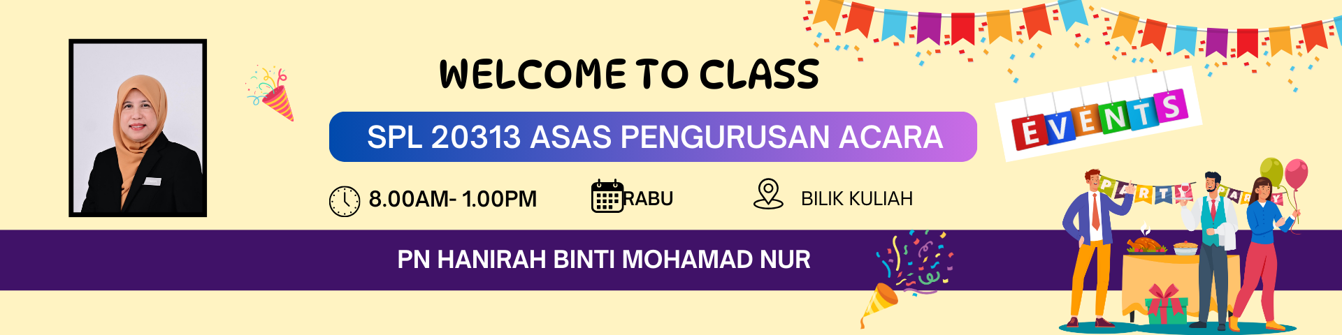 SPL20312 ASAS PENGURUSAN ACARA
