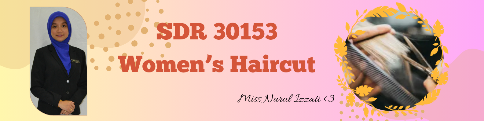 SDR30153: WOMEN'S HAIRCUT (Combine MCSDR3)