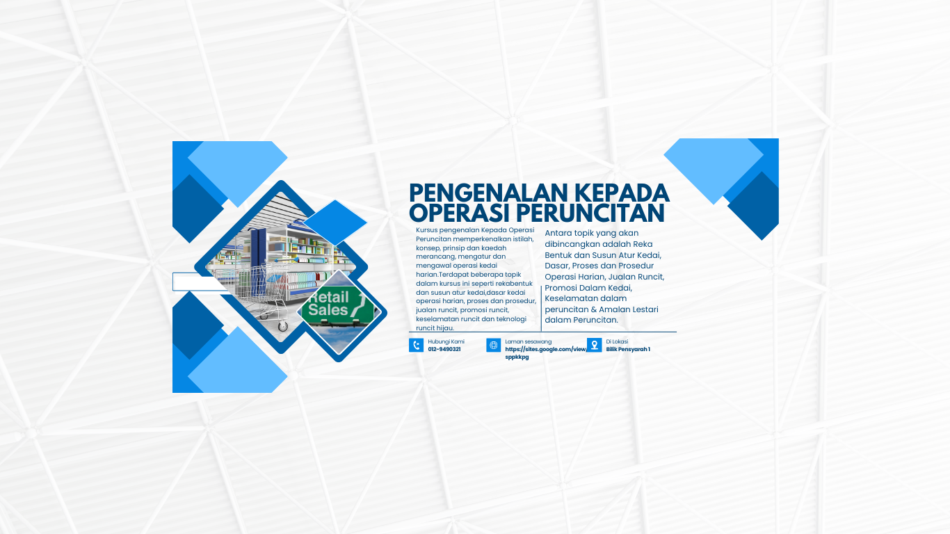SPP10243: PENGENALAN KEPADA OPERASI PERUNCITAN