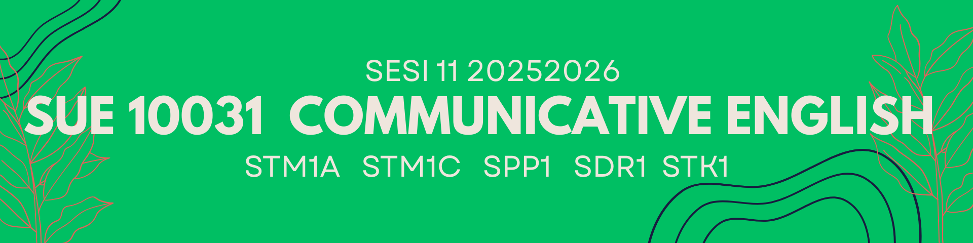 SUE 10031: COMMUNICATIVE ENGLISH