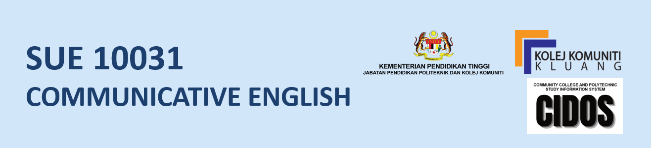 SUE 10031 COMMUNICATIVE ENGLISH